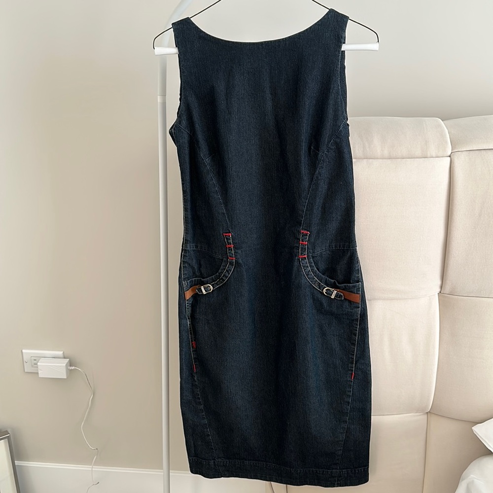 Trussardi Jeans Denim Blue Dress - Size S, Effortlessly Chic
